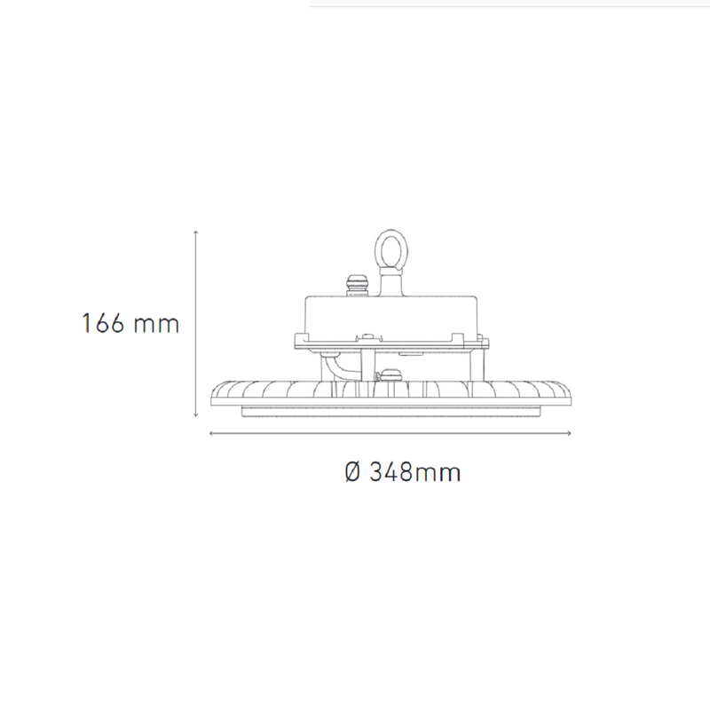 Luminaria de Suspender Industrial Modelo L5874-630 Highbay 200W STD 6000 K Proveedor Magg