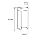 Mini Poste Exterior 09HLED431MV30N Equuleus