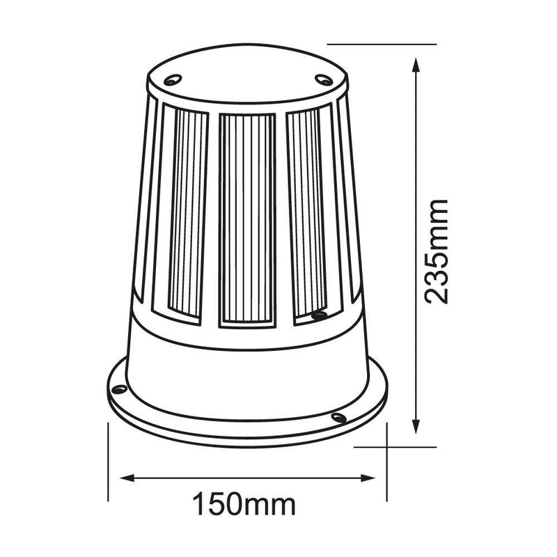 Mini Poste Exterior 10HLED1210MV30N Bootes