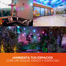 Guirnalda Serie de Focos LED 12GRLEDRGBMVNTCW Light Garland Smart RGB 12Wx10 Wi-Fi