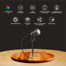 Estaca Exterior Serie Reflectores Exterior 12HLED59RGBMVNTCW Smart Color Beams 12Wx4