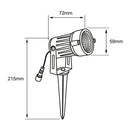Estaca Exterior Serie Reflectores Exterior 12HLED59RGBMVNTCW Smart Color Beams 12Wx4