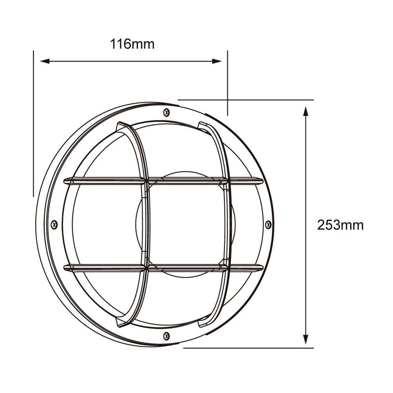 Pared Exterior 13HLED1171SCCTB Apus