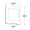 Pared Exterior 16DHLED816RGBWMVS Wallpack II