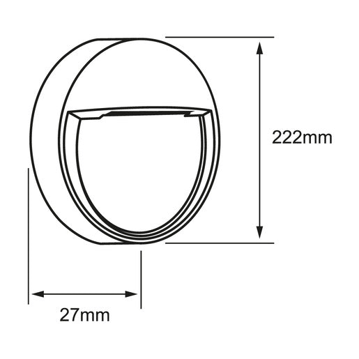 Cortesia Exterior 16HLED808RV30G Hunor II