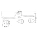 Riel Y Spot Interior 180LVR203MVS Bejar II