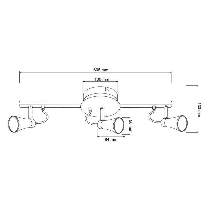 Riel Y Spot Interior 180LVR2803MVS Cassano I