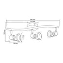 Riel Y Spot Interior 180LVR7203MVS Bruselas I