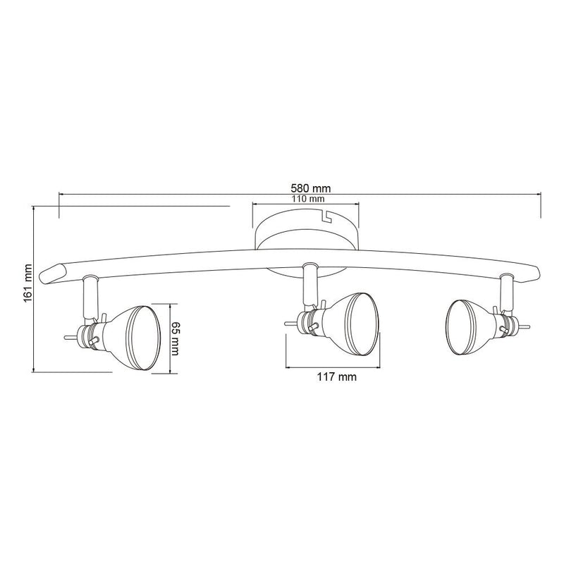 Riel Y Spot Interior 180LVR903MVS Barcelo I