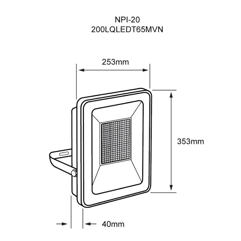 Reflector Exterior 200LQLEDT65MVN Zibal Viii