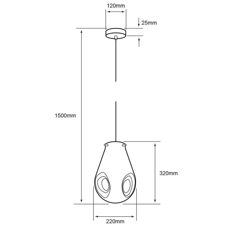 Colgante Interior 20CTL8196MVCR Sarin