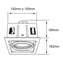 Empotrado Interior 20YD5001MVBE27 Luyten I
