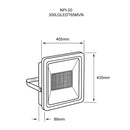 Reflector Exterior 300LQLEDT65MVN Zibal VIII