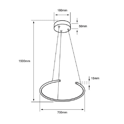 Colgante Interior 30CTLLED207MV30B Circumdo I