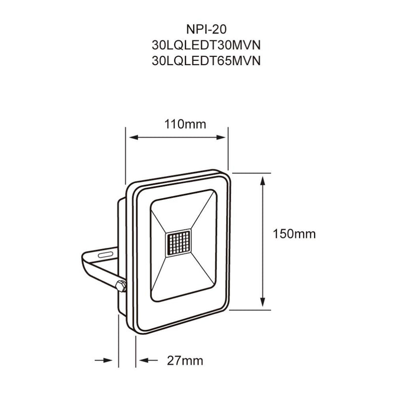 Reflector Exterior 30LQLEDT65MVN Zibal III