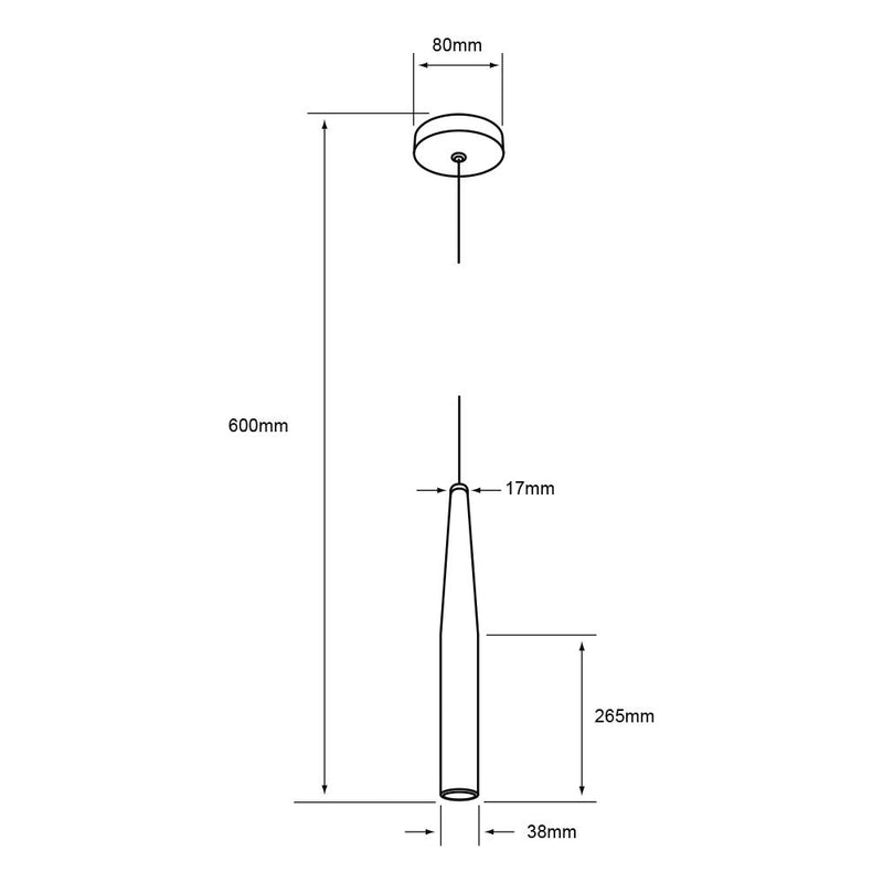 Colgante Interior 3CTLLED153MV30B Epsilon II