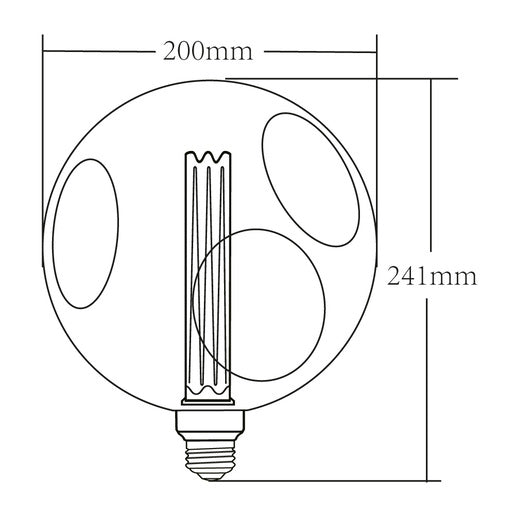 Foco Led Vintage 3DG200LEDFC20VAH