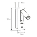 Pared Interior 3TLLED2053MV30B Lectio