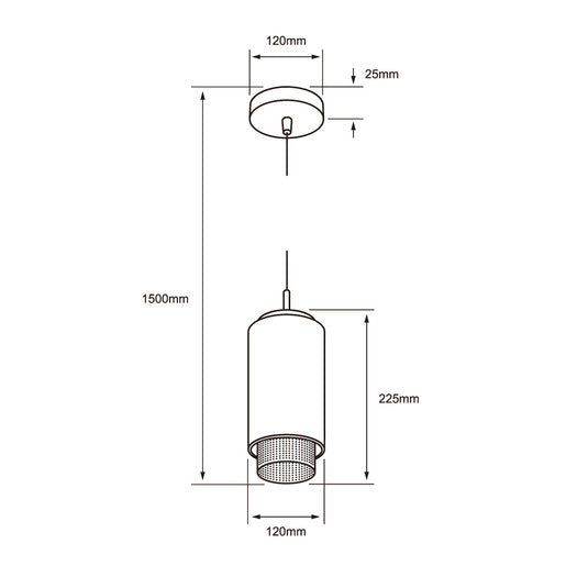 Colgante Interior 60CTL1705MVDCT Dafne I