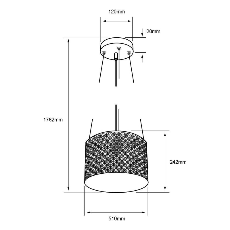Colgante Interior 60CTL7282MVS Minchir
