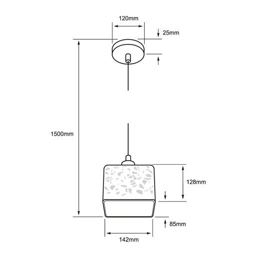 Colgante Interior 60CTL8350MVCB Dione I
