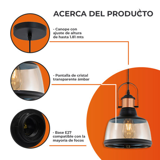 Colgante Interior 60CTL8370MVNCA Columba I