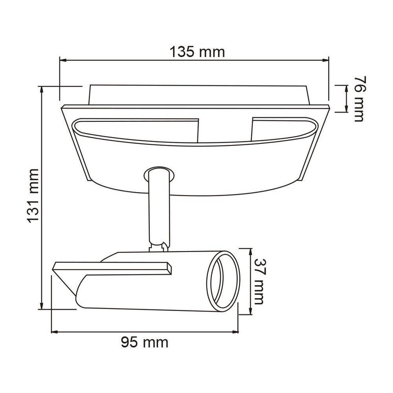 Riel Y Spot Interior 60LVC2001MVS Camenaro