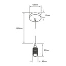 Colgante Interior 60SOCK115MVE27S