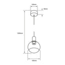 Colgante Interior 6DCTLLED8207V30CT Almatea