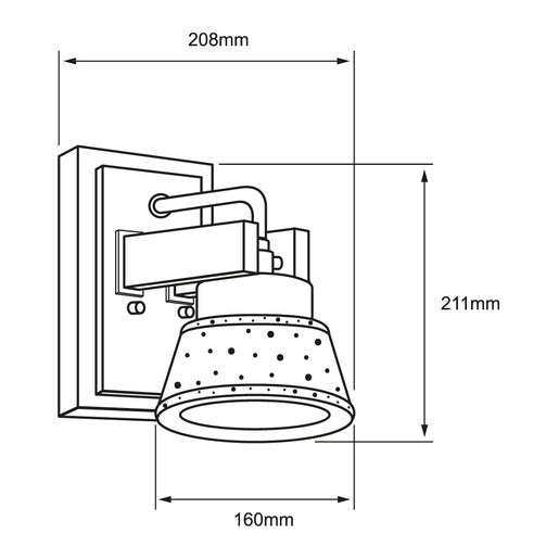 Pared Exterior 6FTLLED011V30N Castor