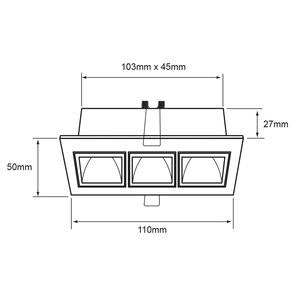 Empotrado Smart 7YDLED3163MVBTCW Lucida III Smart