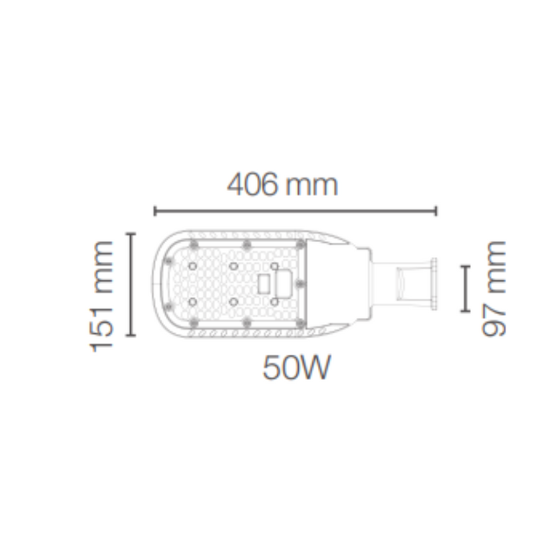 Poste / Cabeza de Poste con Fotocelda Modelo 80335 Ledvance Arealight Photocell 50W 4000 K Proveedor Ledvance Osram