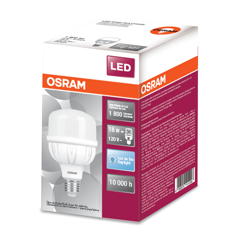 Foco Led Modelo 80579 Led High Wattage Eco 18W 6500 K 120V Proveedor Ledvance Osram