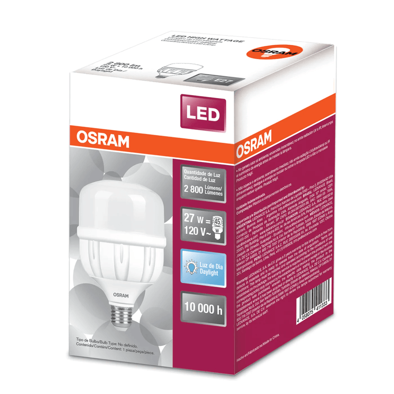 Foco Led Modelo 80580 Led High Wattage Eco 27W 6500 K 120V Proveedor Ledvance Osram