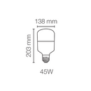 Foco Led Modelo 80582 Led High Wattage Eco 45W 6500 K 120V Proveedor Ledvance Osram