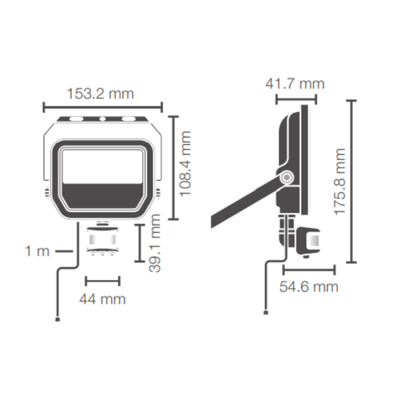 Reflector Exterior con Sensor Modelo 80644 Ledvance Floodlight Sensor Performance 20W 5000 K Bk Proveedor Ledvance Osram