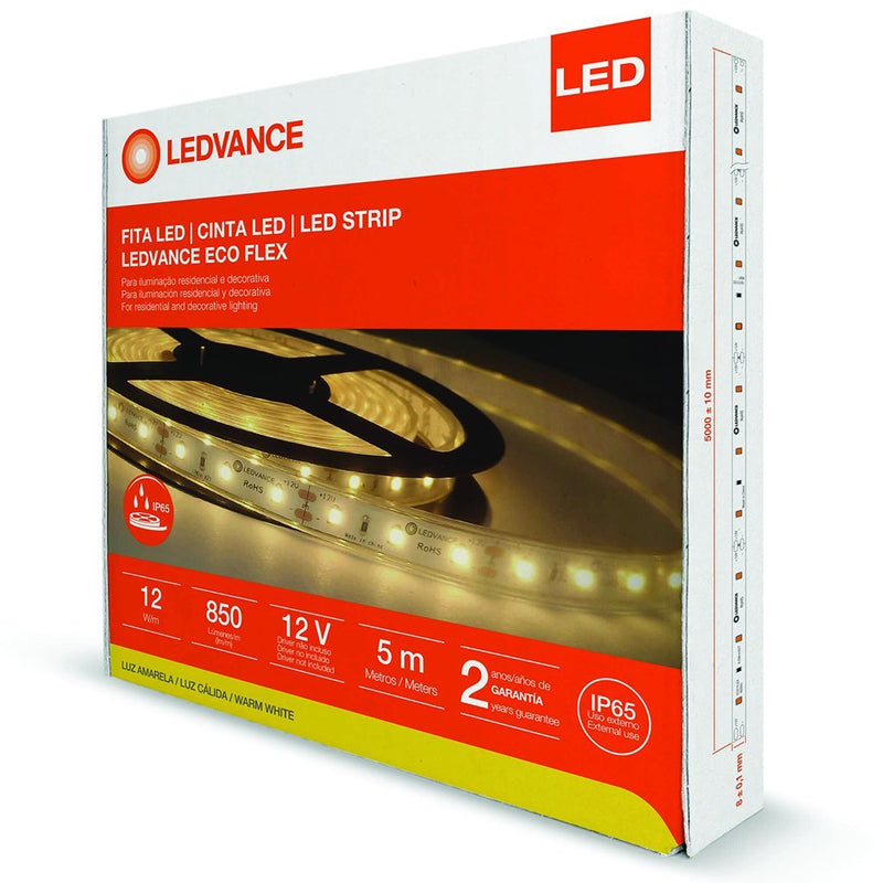 Tira Led Modelo 86240 Led Ecoflex 12w/827 12v Ip65 850lm/M 5m Proveedor Ledvance Osram