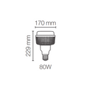 Foco Led Modelo 86294 Led High Wattage E40 Superstar 80W 6500 K Proveedor Ledvance Osram