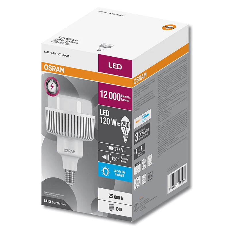 Foco Led Modelo 86296 Led High Wattage E40 Superstar 120W 6500 K Proveedor Ledvance Osram