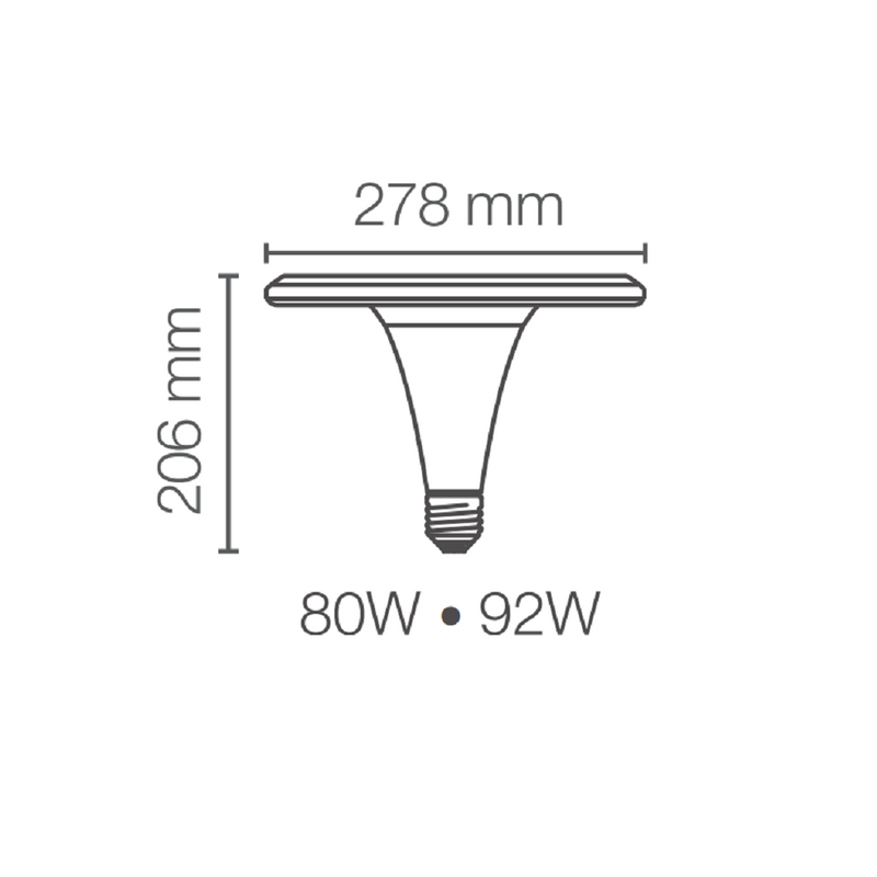 Foco Led Modelo 88150 Led Ho Ufo E40 Superstar 92W 6500 K 12000lm Proveedor Ledvance Osram