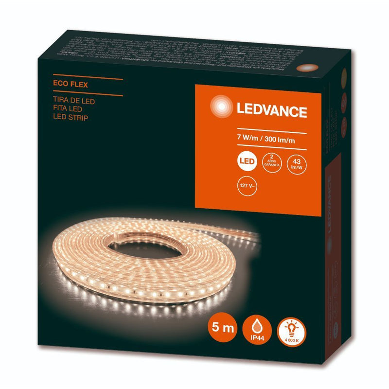 Tira Led Modelo 88232 Eco Flex 5 Metros 7w/822 Ip44 260lm/M Proveedor Ledvance Osram