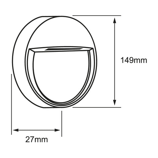 Cortesia Exterior 8HLED807RV30G Hunor I