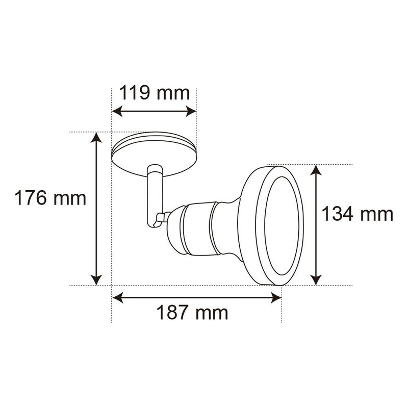 Riel Y Spot Interior 90YS400MVB Breme