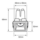Luminaria de Empotrar en Techo Comercial CO1055BBCB Construlita