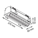 Luminaria de Empotrar en Techo Comercial CO1097BBCA Construlita