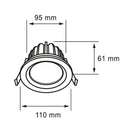 Luminaria de Empotrar en Techo Comercial CO1148BBCA Construlita