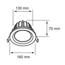 Luminaria de Empotrar en Techo Comercial CO1149BBCA Construlita