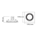 Luminaria de Empotrar en Techo Comercial CO1162BBCA Construlita
