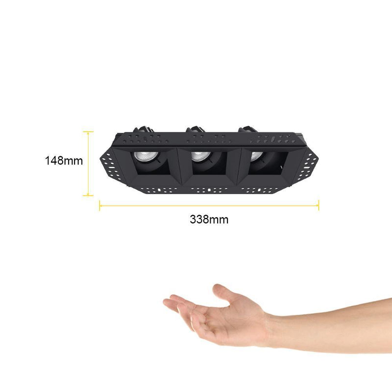 Luminaria de Empotrar en Techo Comercial CO1172NBCA Construlita