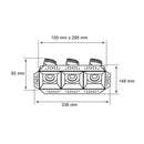 Luminaria de Empotrar en Techo Comercial CO1172NBCA Construlita